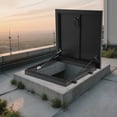 thumbnail image 1 of Durable Roof Access Door, 19.7x19.7in Aluminum Alloy, High-Temp Baked Paint & Round Edges, Ideal for Residential/Industrial Buildings, 1 of 17