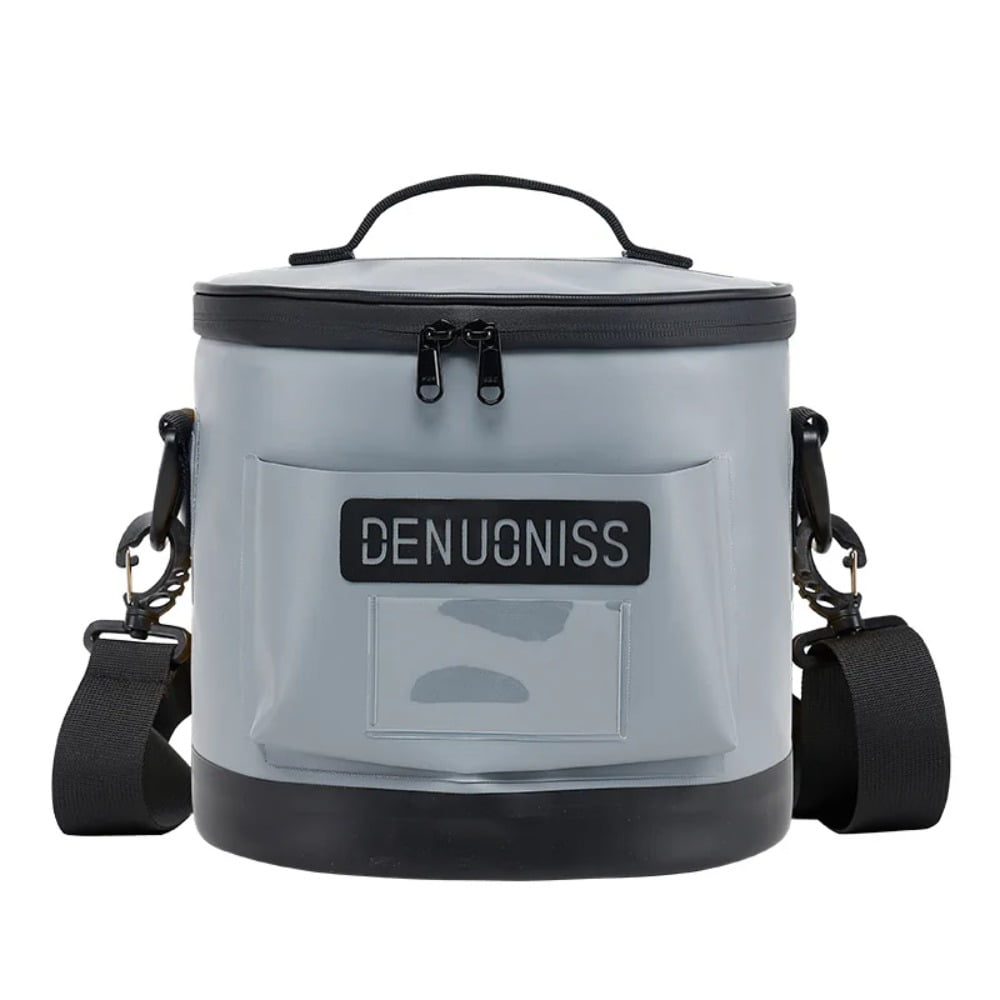 Durable Round Insulated Cooler Bag Perfect for Outdoor Camping Fishing and Picnic Activities