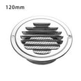 thumbnail image 1 of Durable Round Prevent Pest Stainless Steel Exterior Wall Air Vent Vents Cover Ducting Ventilation Grilles Air Circulation 120MM, 1 of 8