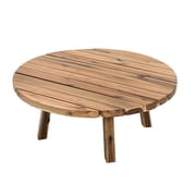 Durable Rounded Acacia / Elevate Living Room Aesthetic