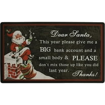 Durable Rubber Christmas Welcome Doormat Decorative Rug Entryway Kitchen Floor Patio Garage Door Mat 29" x 17" Christmas Festival Indoor Outdoor Decoration (It's The Most Wonderful Time of The Year)