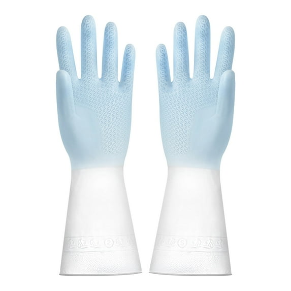 Durable Rubber Cleaning Gloves | Anti-Slip Kitchen & Dishwashing Gloves | Reusable Latex-Free Hand Protection for Household Chores | 1 Pair