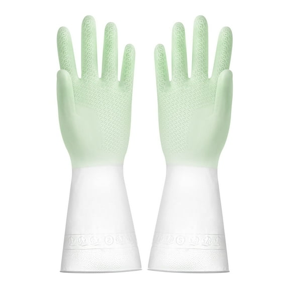Durable Rubber Cleaning Gloves | Anti-Slip Kitchen & Dishwashing Gloves | Reusable Latex-Free Hand Protection for Household Chores | 1 Pair