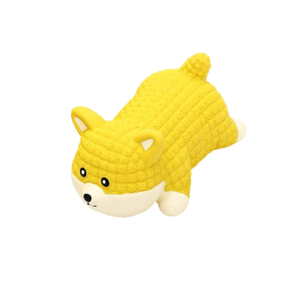 Durable Rubber Dog Chew Toy for Boredom Relief, Heavy Duty Teething Ring for Small Medium Breeds, Natural Pet Dental Care, Interactive Solo Play Toy