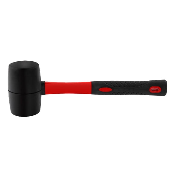 Durable Rubber Hammer with Fiber Handle 8/12/16/24oz Suitable for Pasting Outer Box Ceramic Tiles Road Engineering