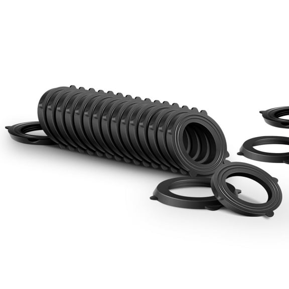 Durable Rubber Washers Seals for All Standard 3/4 Inch Garden Hoses 200 Pack Black