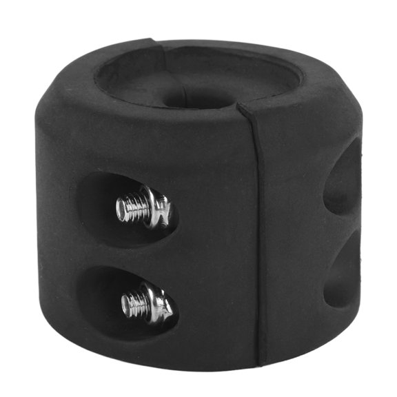 Durable Rubber Winch Cable Hook Stopper Line Saver for ATV UTV ORV SUV Trucks Trailers, Protects Winch Motor and Gears, 15 inches / 38.1 cm Diameter, Black Heavy Duty Towing Accessory