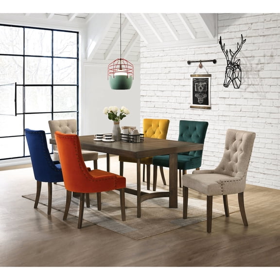 Durable Rubberwood & MDF Dining Table Set / Enhances Dining Experience