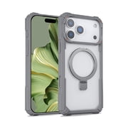 Durable Rugged Case with Stand for iPhone 17 Pro Max - Gray