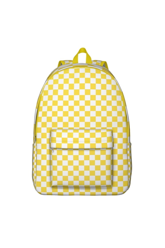 Durable School Backpack Featuring Retro Buffalo Plaid and Abstract Checkered Patterns – Stylish and Functional for Students and Travelers