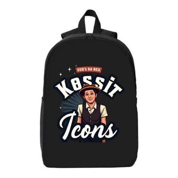 Durable School Backpack for Men & Women - Cartoon Character Design with Retro Style Fits 15 " Laptop & iPad Stars Pattern " SUN ' S BA NCX " & " Kossit "