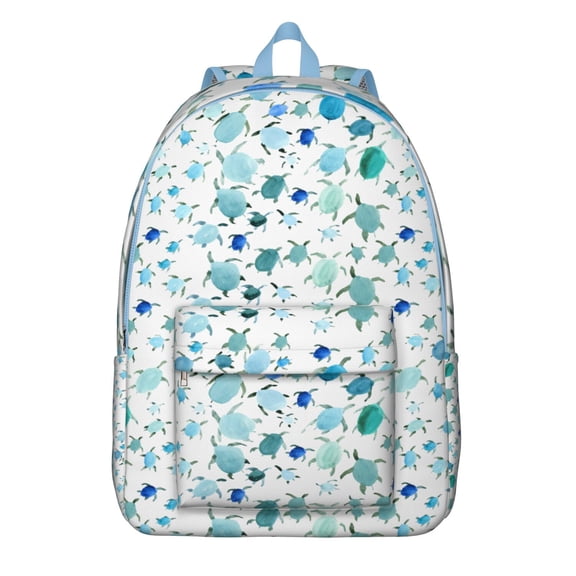 Durable Sea Turtle Laptop Backpack with Nautical Marine Design, Waterproof Lightweight Bookbag with Reinforced Straps for Students & Office Use
