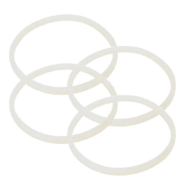 100 Pack 6mm OD X 4mm ID X 1mm Thick Food Grade Silicone Rubber O-Rings