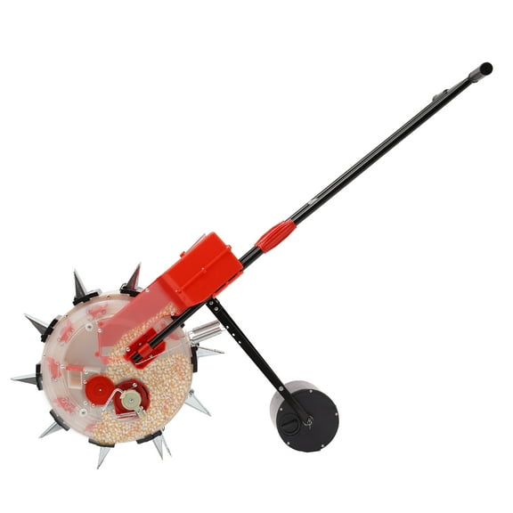 Durable Seed Spreader 8.27lbs Capacity, Adjustable Sowing Depth, and Accurate Seed Distribution for Easy Harvesting