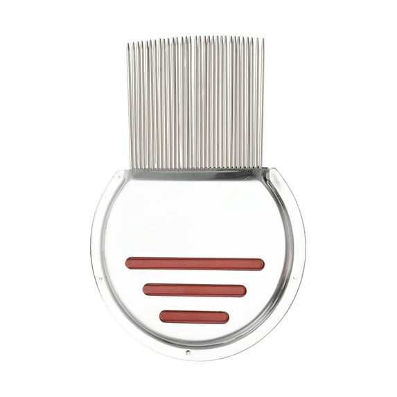 Durable Semi-circular Type Pet Grooming Brush for Pet 3.82"x2.68" Red