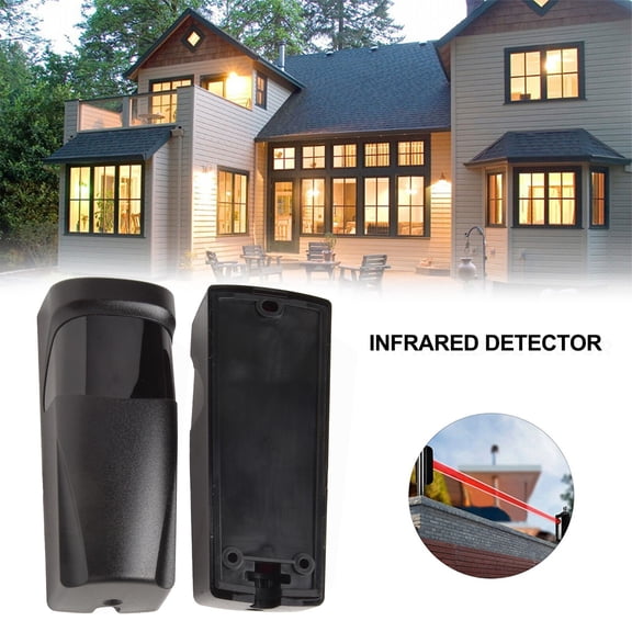 Durable Sensor Infrared Safety Beam Photocell Detector Receiver Range <15m