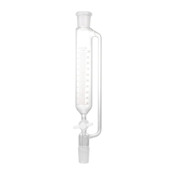 Durable Separatory Funnel Cylindrical Funnel Laboratory Glass Distiller Device