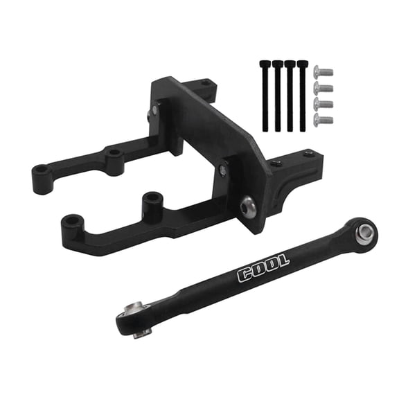 Durable Servo Bracket Bracket, Fixing RC Servo Bracket Mount, easy to install Axial SCX10 RC Car Accessory - Black, 1:10