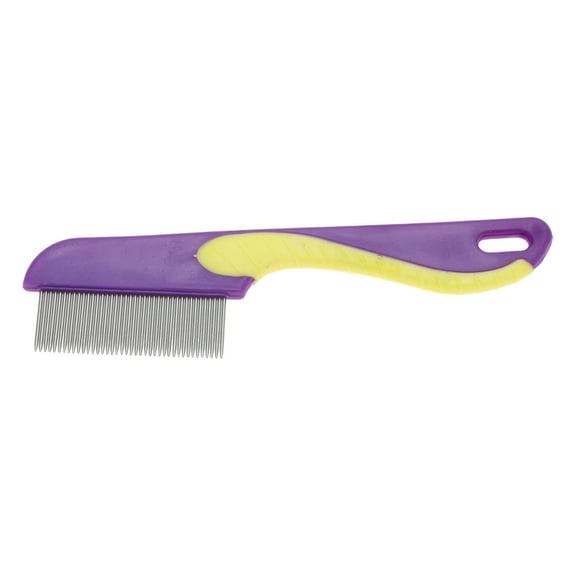 Durable Short Needle Pet Grooming Brush for Pet 6.02"x1.57" Purple Yellow
