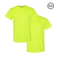 thumbnail image 1 of Gildan High Visibility Safety T-Shirt For Men, 50/50 Cotton/Polyester Hi Vis Workwear shirts, (Safety Green 2 Pack, S), 1 of 6