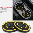 thumbnail image 1 of Durable Silicone Car Cup Holder Coasters, Non-Slip Center Control Embedded Mats, Fit Car Coasters for Cup Holders, 1 of 7