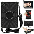 thumbnail image 1 of Durable Silicone Case for Samsung Galaxy Tab A 10.1-Inch Tablet (Model SM-T510 /SM-T515 /SM-T517) - Shockproof Protective Stand Cover with Hand Holder /Adjustable Shoulder Strap (Black), 1 of 6
