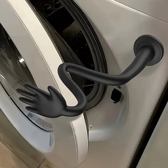 Durable Silicone Door Wedge Holder for Washing Machine & Dryer - Bendable Snake-Shaped Bracket for Front-Loading Appliances