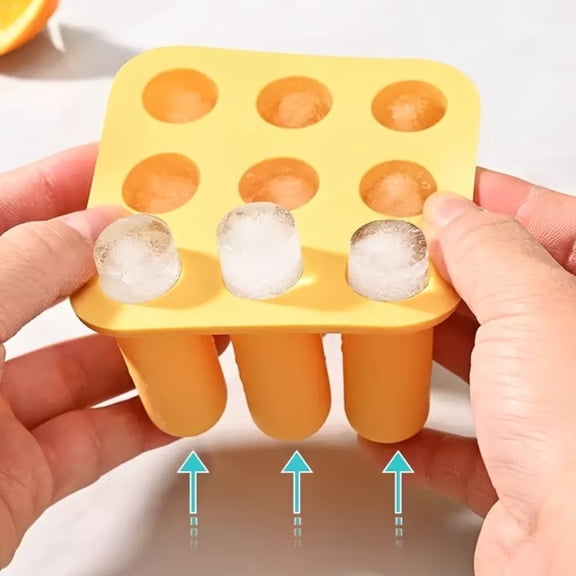 Durable Silicone Long Strip Ice Cube Mold - Perfect for Cocktails and Beverages