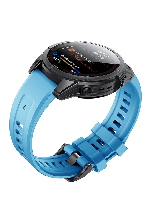 Durable Silicone Watch Band Featuring Customizable Watch Faces | Featuring Quick Release Buckle Closure Fits For Most Smart Watch Bands | Great For Mountain Climbing Rose Gold