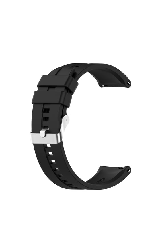 Durable Silicone Watch Band Featuring Fade Resistant Color | Featuring Waterproof Breathable Buckle Closure Fits For Smartwatches | Great For Mountain Climbing Black