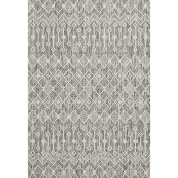 Durable Silver Rug - Made in Turkey, Suitable for Indoor/Outdoor High - Traffic