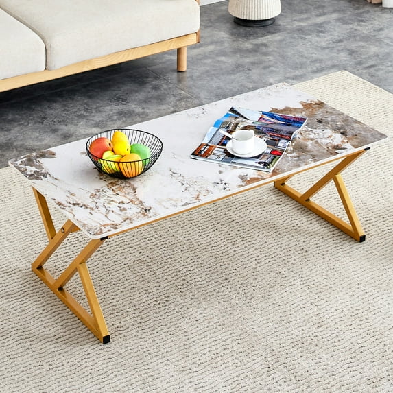 Durable Sintered Stone Coffee Table / Ideal for Placing Tea Sets / Easy to Clean and Maintain