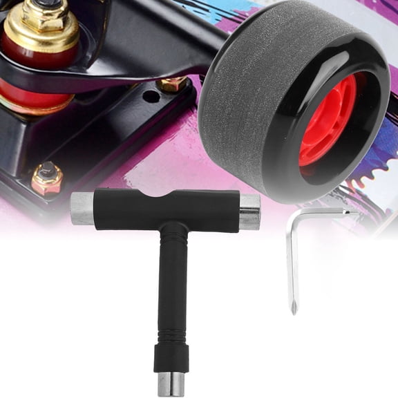 Durable Skateboard Tool Set: T L Wrenches for Adjusting Trucks Hardware, Portable Lightweight