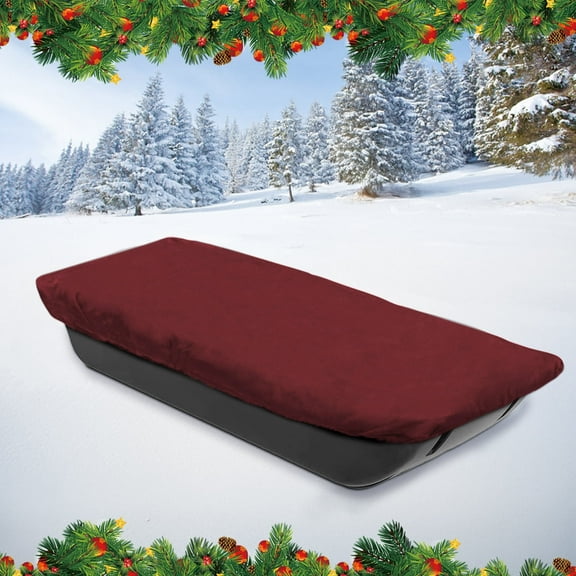 Durable Snowmobile Cover for Sled - Waterproof 600D Oxford Fabric, Adjustable Elastic Bands, Reinforced Stitching, Protects from Snow, Water & Dirt, Ideal for Snow Sled, Ice Fishing & Hunting