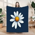 thumbnail image 1 of Durable Soft Flannel Blanket - Cozy Floral Design Perfect for Sofa Travel Bed & Chair - Warmth & Style in Every, 1 of 7