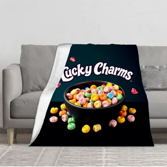 Durable Soft & Warm Flannel Blanket - Cozy Candy Color Pattern for Sofa Travel Bed & Chair - Perfect for Snuggling