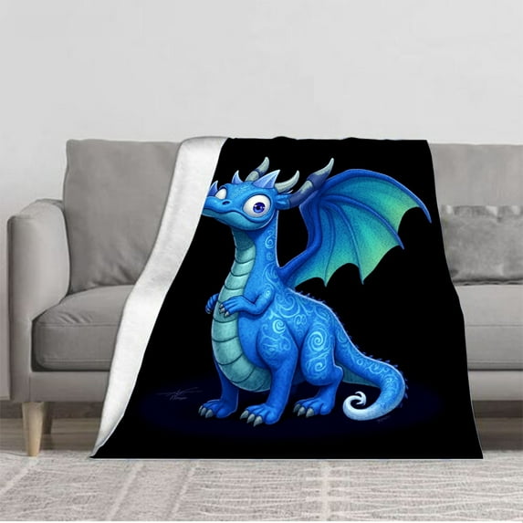 Durable Soft & Warm Flannel Blanket - Cozy Design Perfect for Sofa Travel Bed & Chair - Whimsical & Vibrant