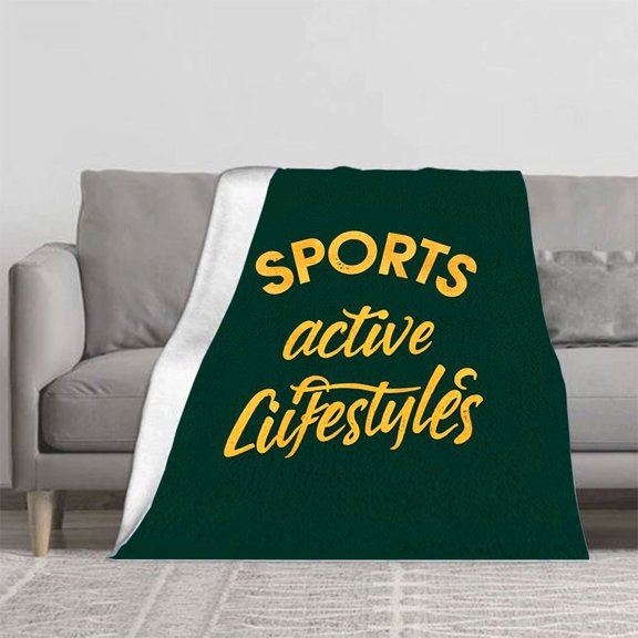 Durable Soft & Warm Flannel Blanket - Cozy Design for Sofa Travel Bed & Chair - Perfect for Active Lifestyles & Comfort