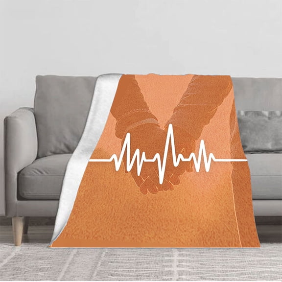 Durable Soft & Warm Flannel Blanket - Cozy Design for Sofa Travel Bed & Chair - Perfect for Intimate Moments & Comfort