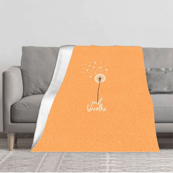 Durable Soft & Warm Flannel Blanket - Cozy Design for Sofa Travel Bed & Chair - Perfect for Relaxation & Mindfulness