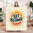 thumbnail image 1 of Durable Soft & Warm Flannel Blanket - Cozy Design for Sofa Travel Bed & Chair - Stylish Burst Pattern in Vibrant Colors, 1 of 7