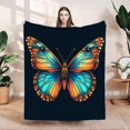 thumbnail image 1 of Durable Soft & Warm Flannel Blanket - Cozy Design for Sofa Travel Bed & Chair - Vibrant Patterns & Colors for Ultimate Comfort, 1 of 7
