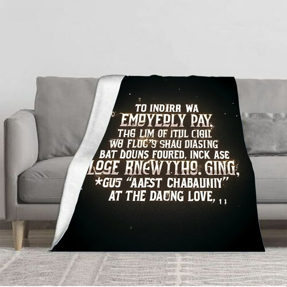 Durable Soft & Warm Flannel Blanket - Cozy Design with Subtle Glowing Dots Perfect for Sofa Travel Bed & Chair