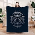 thumbnail image 1 of Durable Soft & Warm Flannel Blanket - Cozy Mandala Pattern Design for Sofa Travel Bed & Chair - Perfect for Comfort & Style, 1 of 7