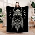 thumbnail image 1 of Durable Soft & Warm Flannel Blanket - Cozy Monochrome Design for Sofa Travel Bed & Chair - Perfect for Comfort, 1 of 7