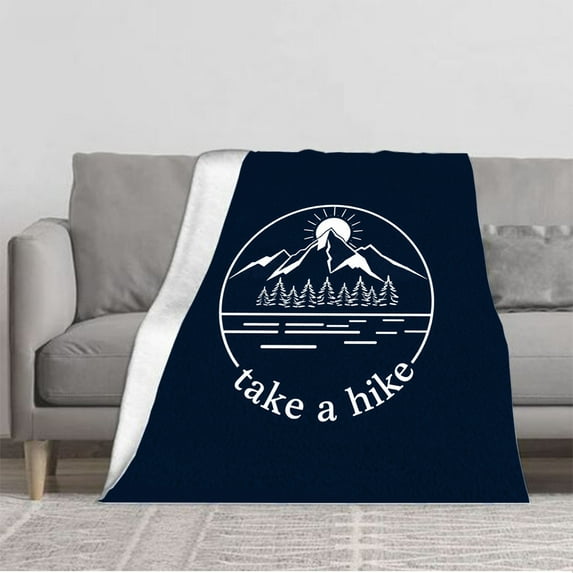 Durable Soft & Warm Flannel Blanket - Cozy Pine Tree Pattern for Sofa Travel Bed & Chair - Perfect for Nature Lovers
