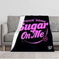 thumbnail image 1 of Durable Soft & Warm Flannel Blanket - Cozy Pink Glittery Design for Sofa Travel Bed & Chair - Perfect for Stylish Comfort, 1 of 5
