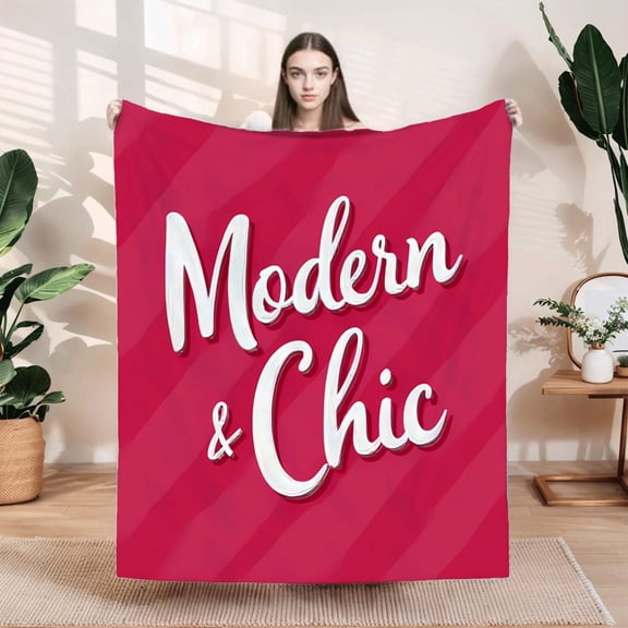 Durable Soft & Warm Flannel Blanket - Cozy Striped Design for Sofa Travel Bed & Chair - Modern & Chic Comfort in Vibrant Colors