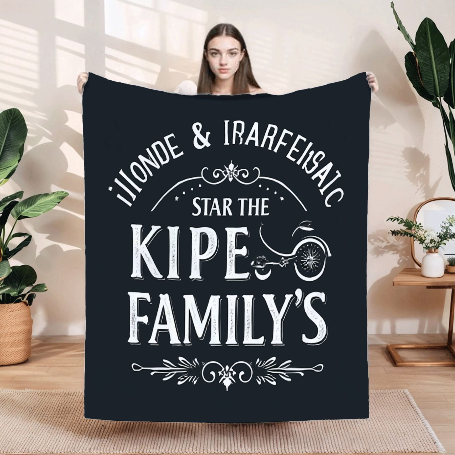 Cozy Multicolour Flannel Blanket with Western Design