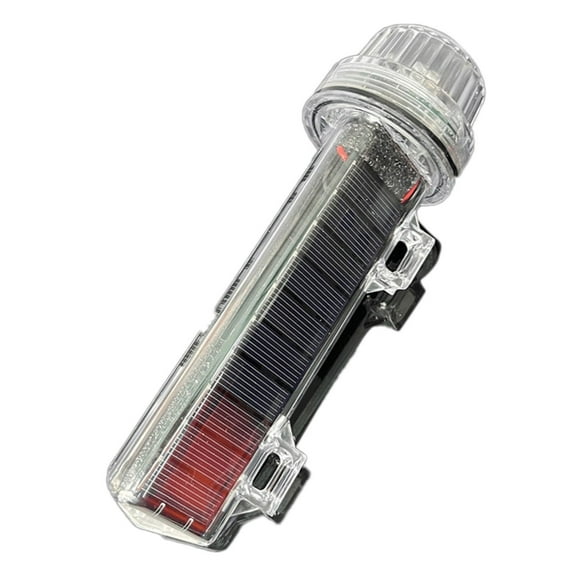 Durable Solar Powered Marine Signal Light Led Navigation Lamp For Boats And Fishing Emergency With Red White Green Flashing Marine Flares Guard Approved Boat Flares Fishing Attractor Outdoor Supplies